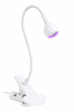 מנורת UV LED עם קליפס – לייבוש ג’ל וטיפס הפוך | מנורת ייבוש מקצועית לבונות ציפורניים בצבע לבן 