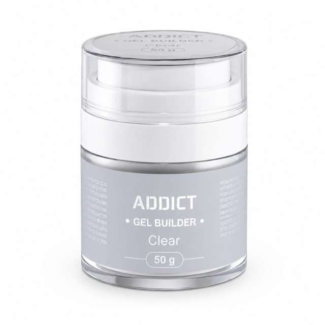 ג׳ל בנייה בצנצנת סקוויז בצבע שקוף אדיקט 50 מ״ל  ADDICT